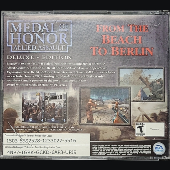 2003 EA GAMES    PC/CD "COMMAND & CONQUER" GENERALS DELUXE EDITION - TEEN - Picture 6 of 6